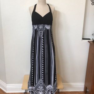 Sangria dress long black white size 4